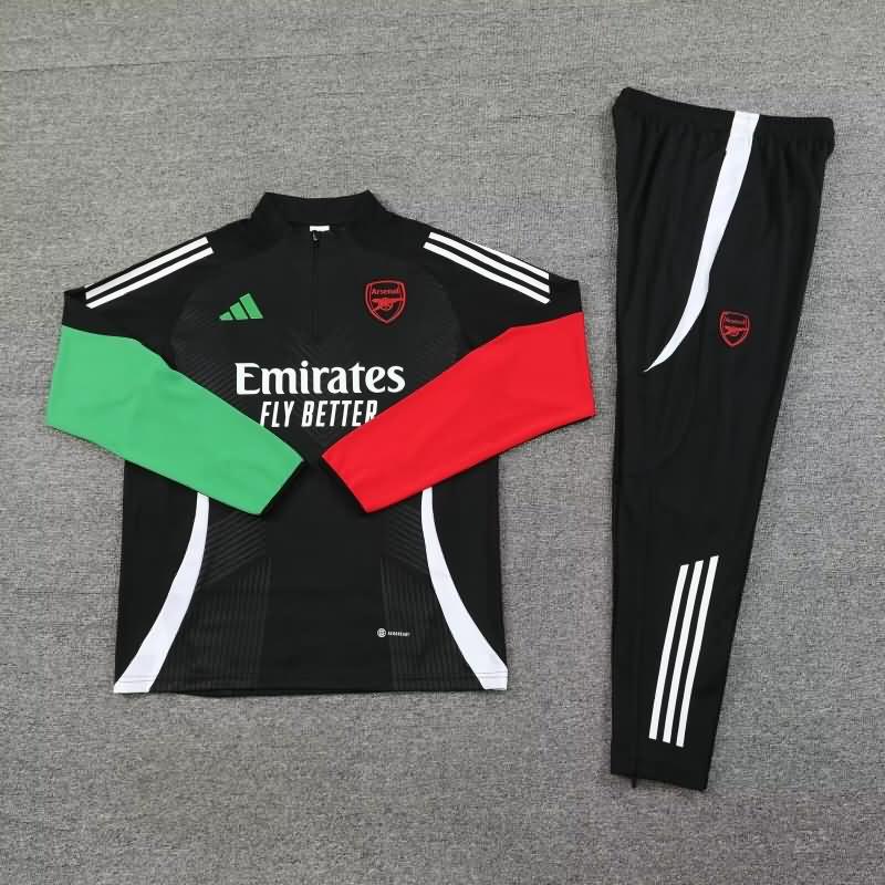 Arsenal Soccer Tracksuit Black Replica 24/25