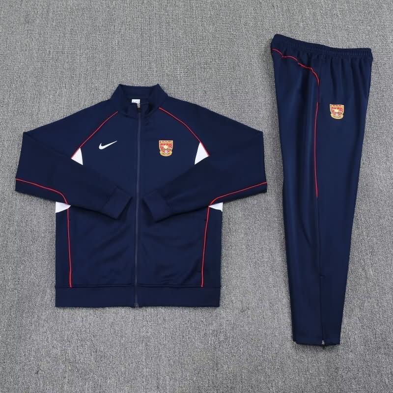 AAA Quality Arsenal 24/25 Dark Blue Soccer Tracksuit 08