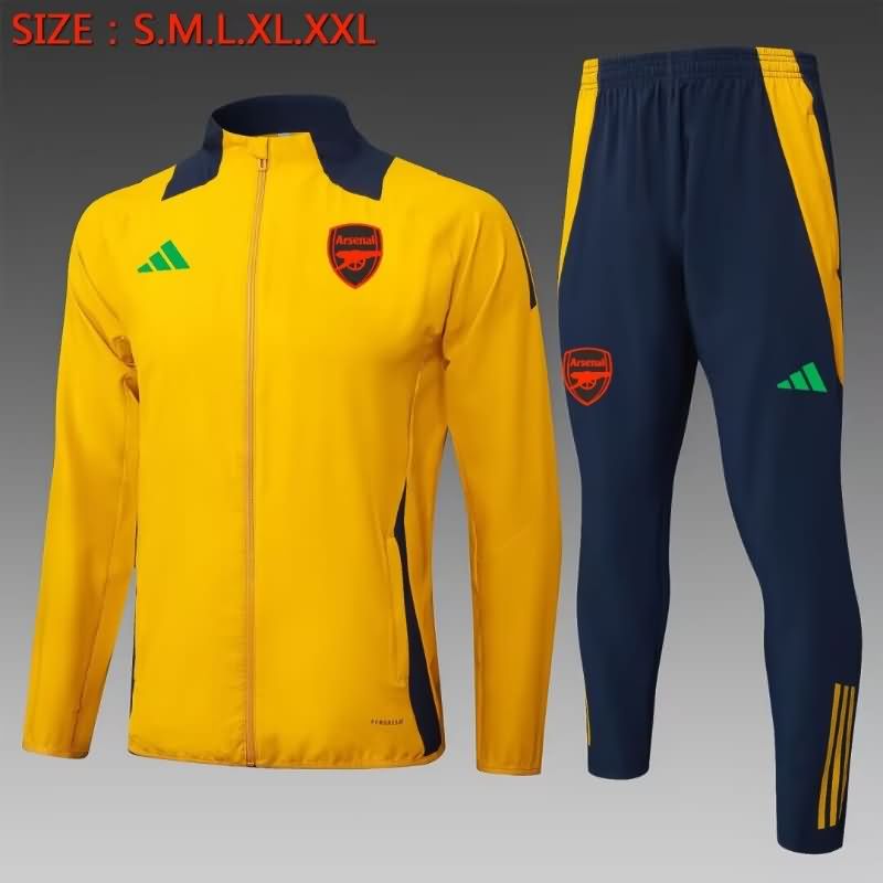 Arsenal Soccer Tracksuit Yellow Replica 24/25