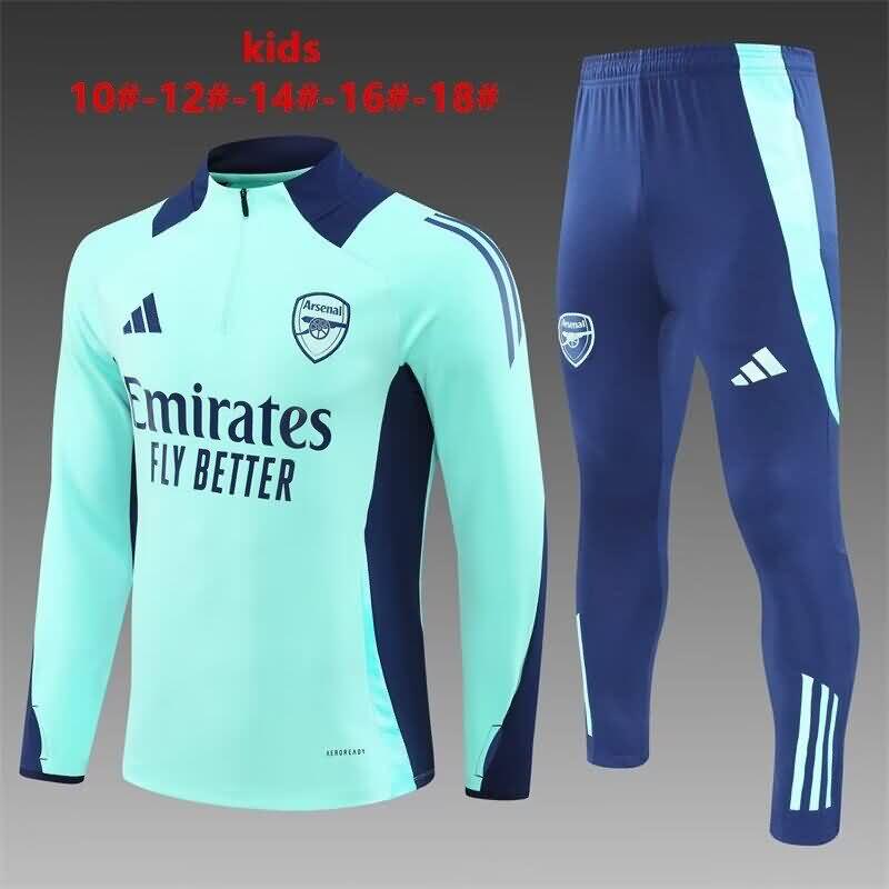 Kids Arsenal Soccer Tracksuit Green Replica 24/25