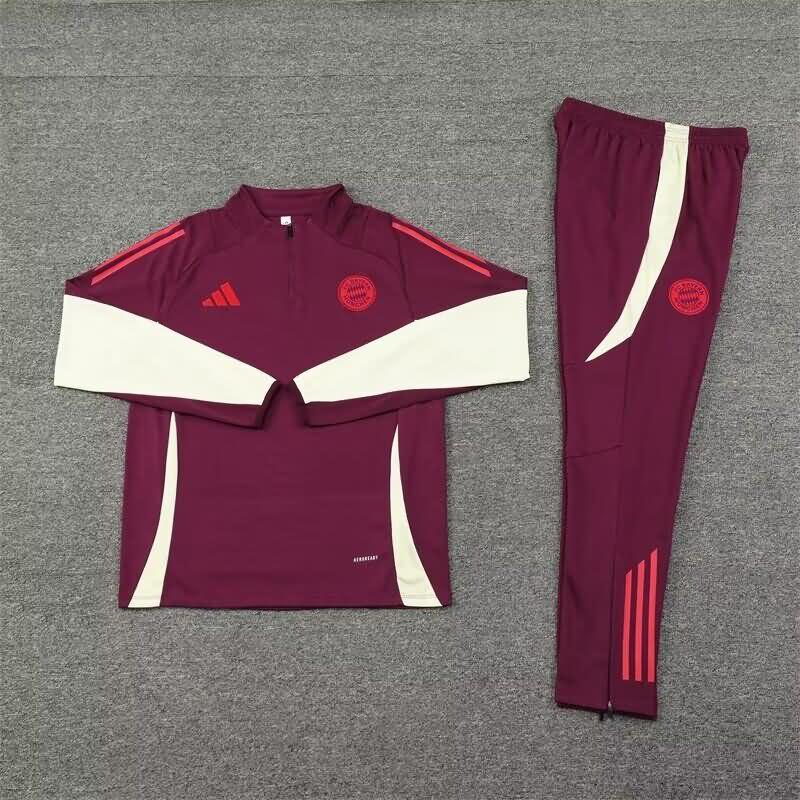 Bayern Munich Soccer Tracksuit Red Replica 24/25