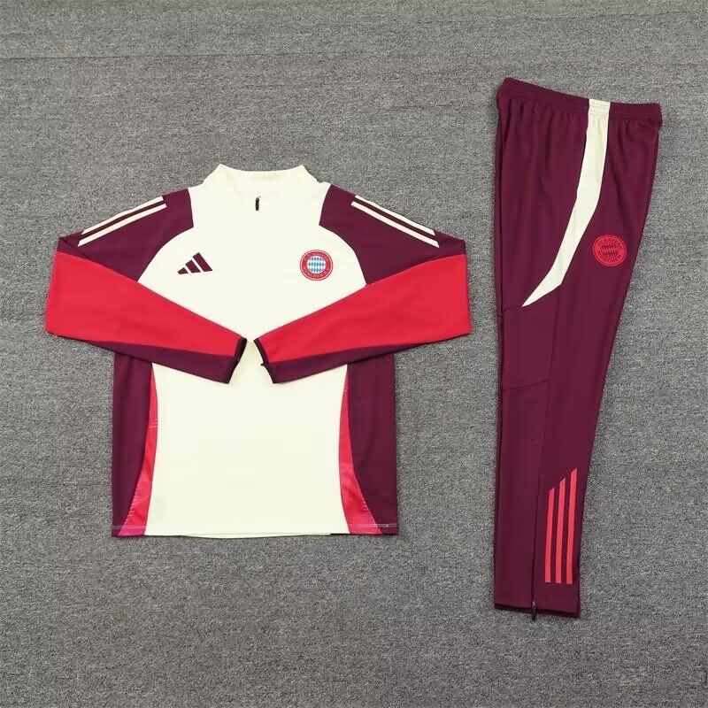 Bayern Munich Soccer Tracksuit White Replica 24/25