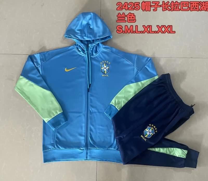 Brazil Soccer Tracksuit 02 Blue Replica 2024