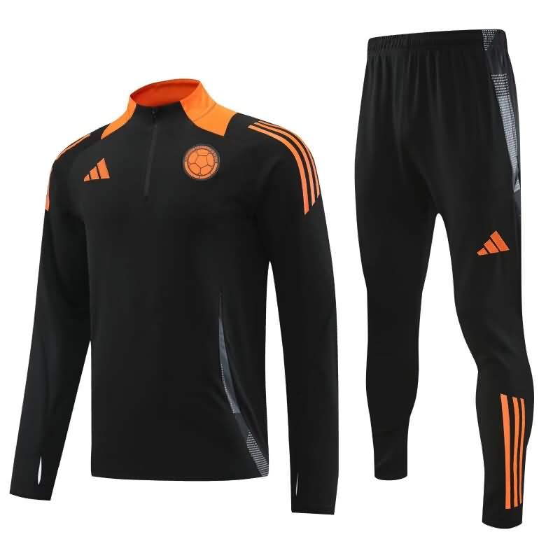 Colombia Soccer Tracksuit Black Replica 2024