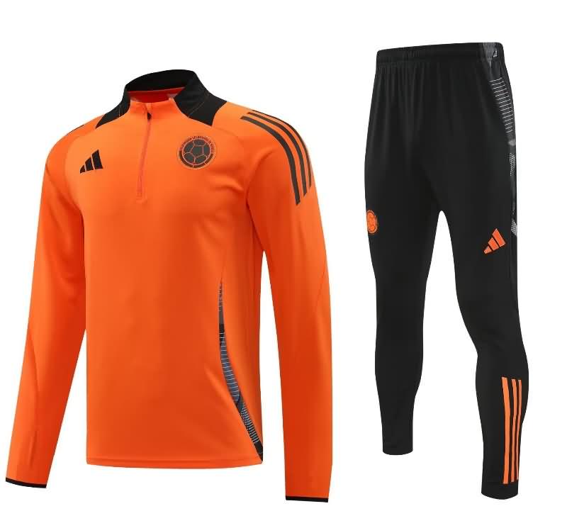 Colombia Soccer Tracksuit Orange Replica 2024