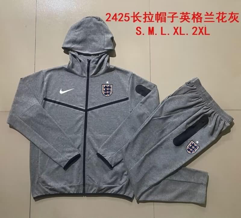 England Soccer Tracksuit Grey Replica 2024