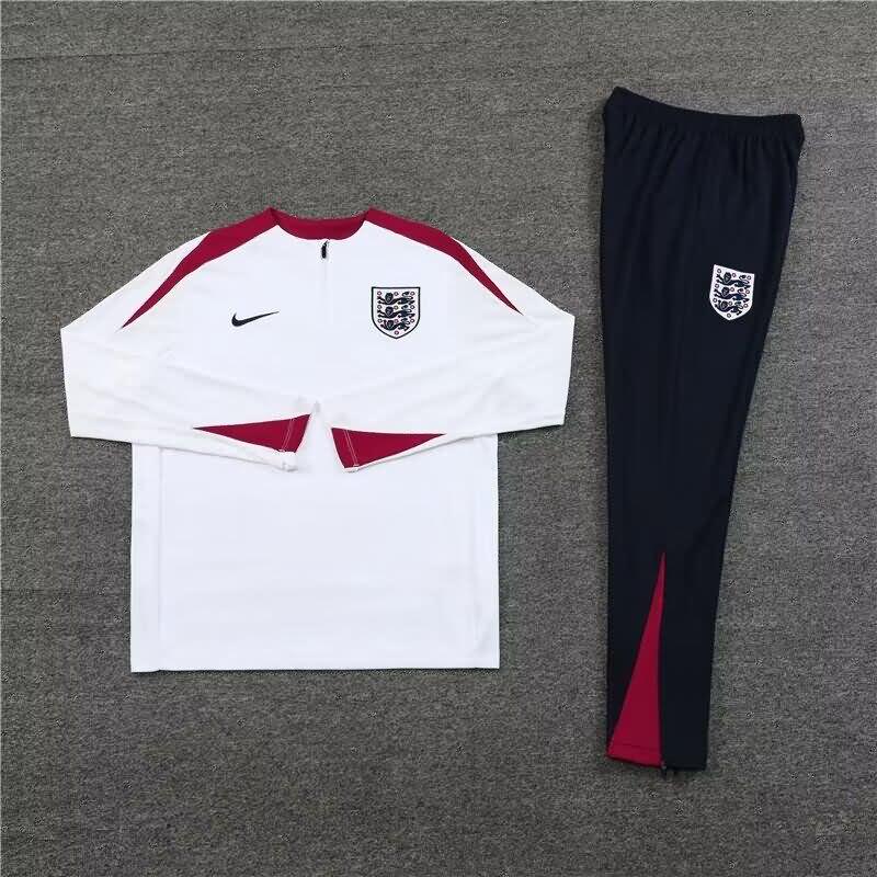 England Soccer Tracksuit White Replica 2024