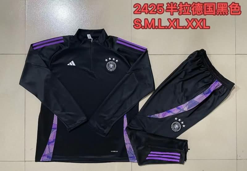 Germany Soccer Tracksuit 02 Black Replica 2024