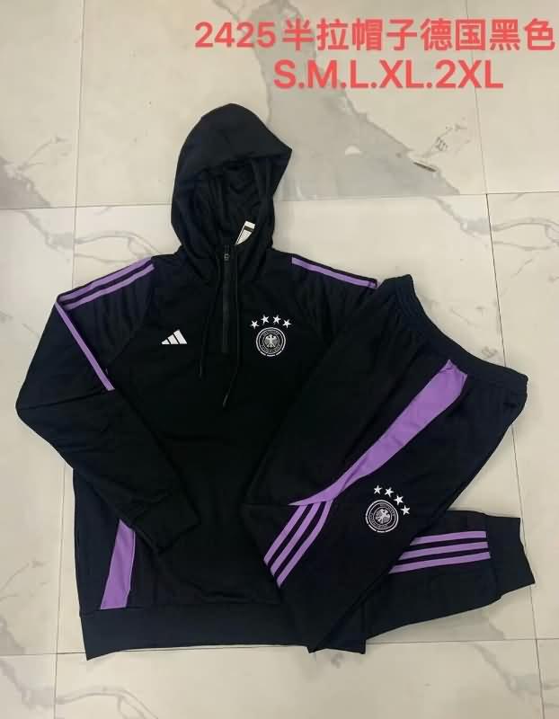 Germany Soccer Tracksuit 03 Black Replica 2024