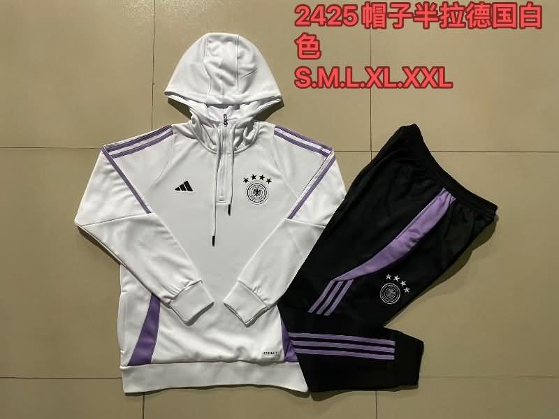 Germany Soccer Tracksuit 04 White Replica 2024