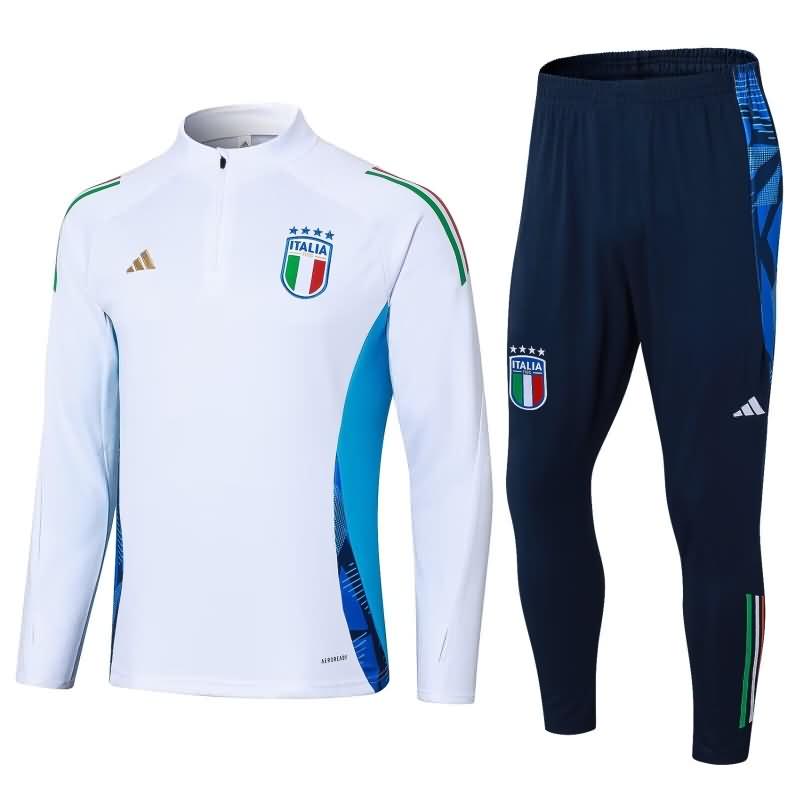 Italy Soccer Tracksuit White Replica 2024