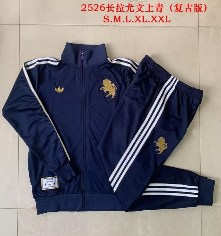 AAA Quality Juventus 24/25 Dark Blue Soccer Tracksuit 06