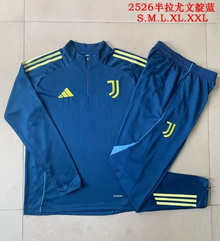 AAA Quality Juventus 24/25 Dark Blue Soccer Tracksuit 07