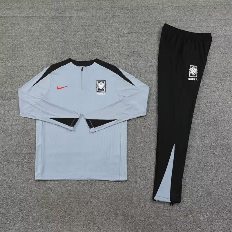 Korea Soccer Tracksuit Grey Replica 2024