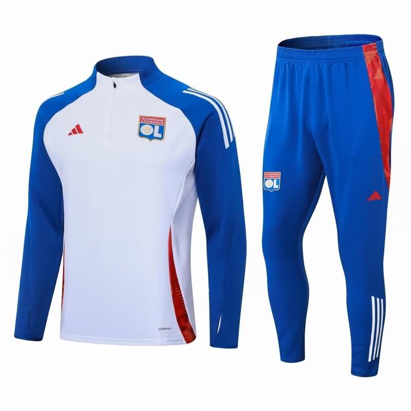 Lyon Soccer Tracksuit White Replica 24/25