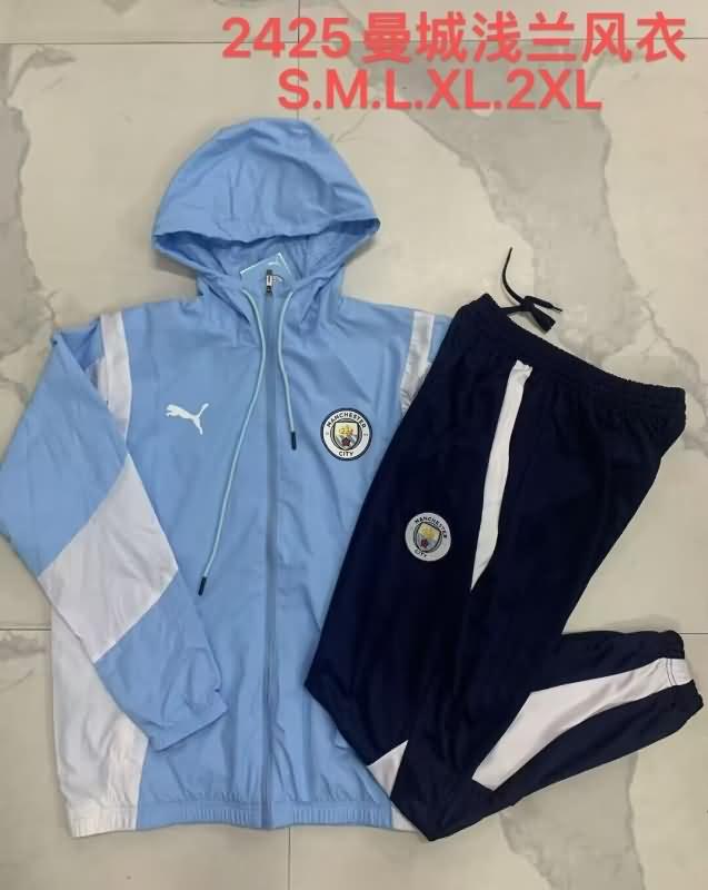 Manchester City Soccer Tracksuit 03 Blue Replica 24/25