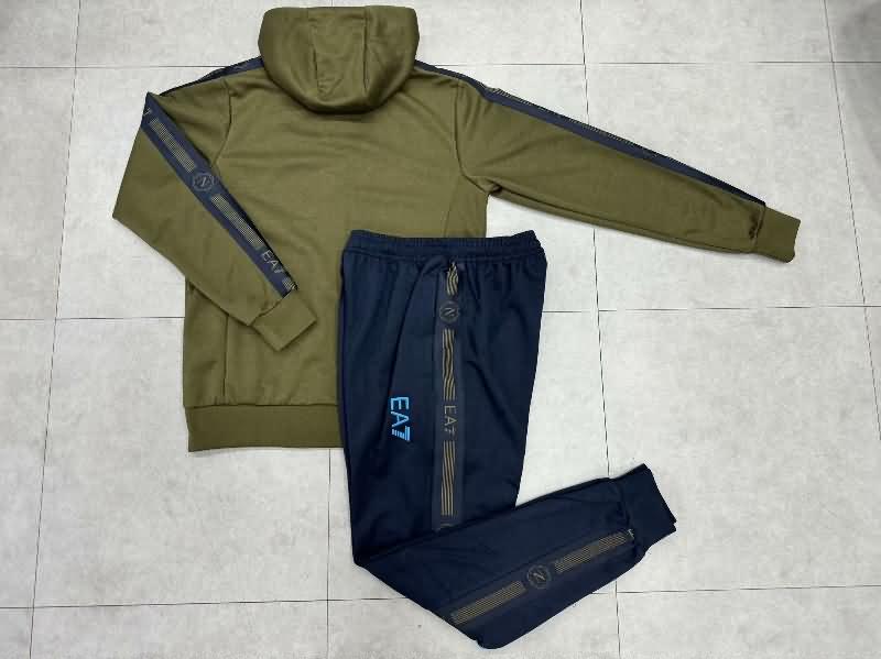 Napoli Soccer Tracksuit Dark Green Replica 24/25