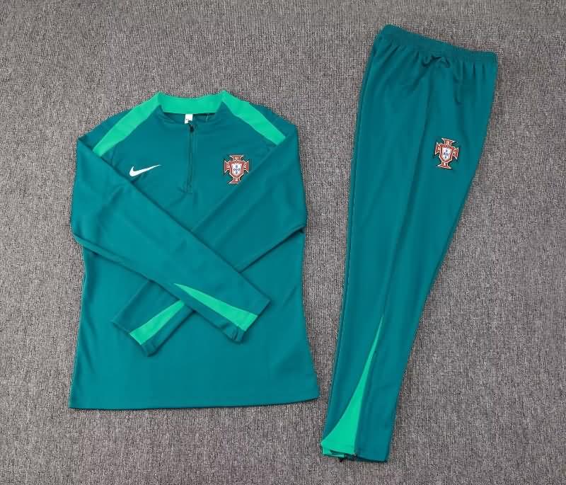 Portugal Soccer Tracksuit Green Replica 2024