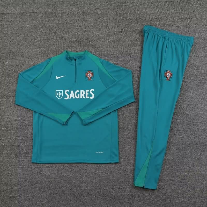 Portugal Soccer Tracksuit 03 Green Replica 2024
