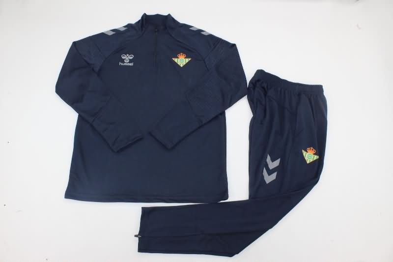 AAA Quality Real Betis 24/25 Dark Blue Soccer Tracksuit