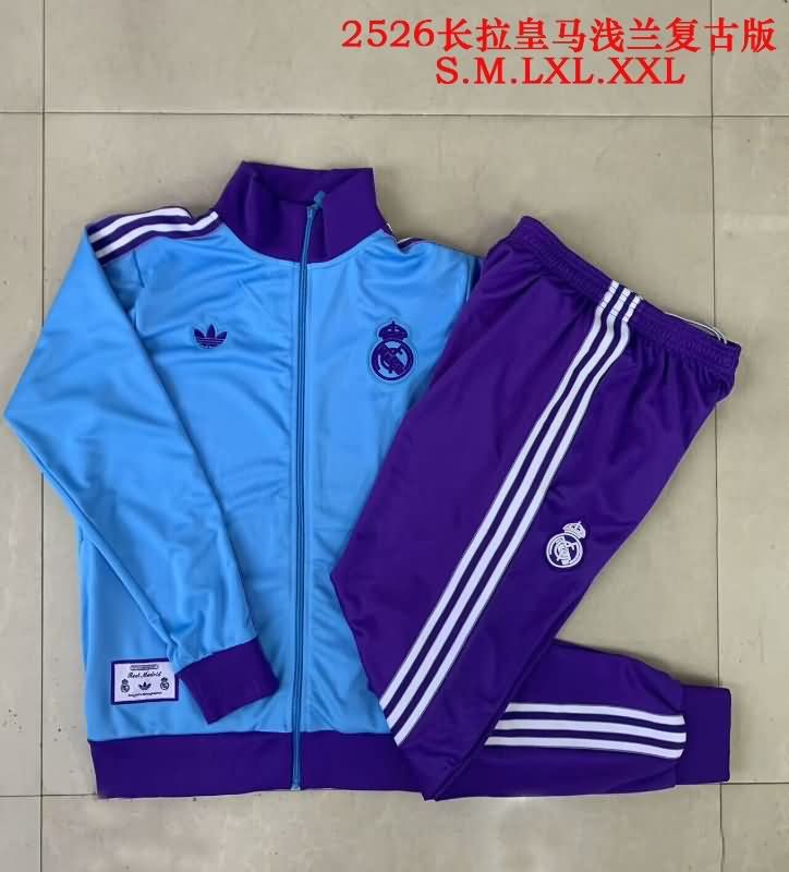 AAA Quality Real Madrid 24/25 Blue Soccer Tracksuit 03