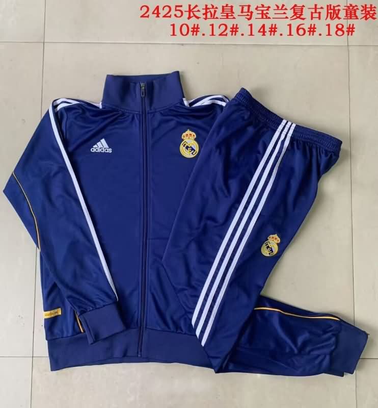 AAA Quality Real Madrid 24/25 Blue Soccer Tracksuit 06