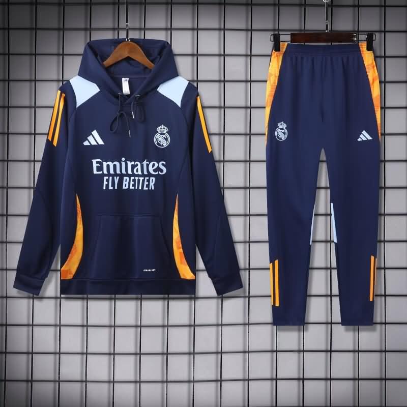 Real Madrid Soccer Tracksuit 07 Dark Blue Replica 24/25