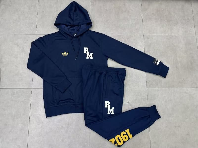Real Madrid Soccer Tracksuit 09 Dark Blue Replica 24/25