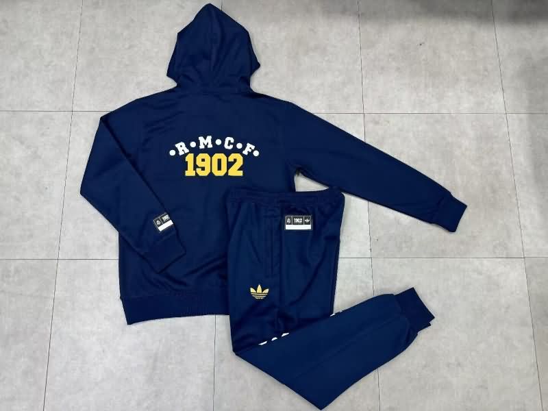 Real Madrid Soccer Tracksuit 09 Dark Blue Replica 24/25