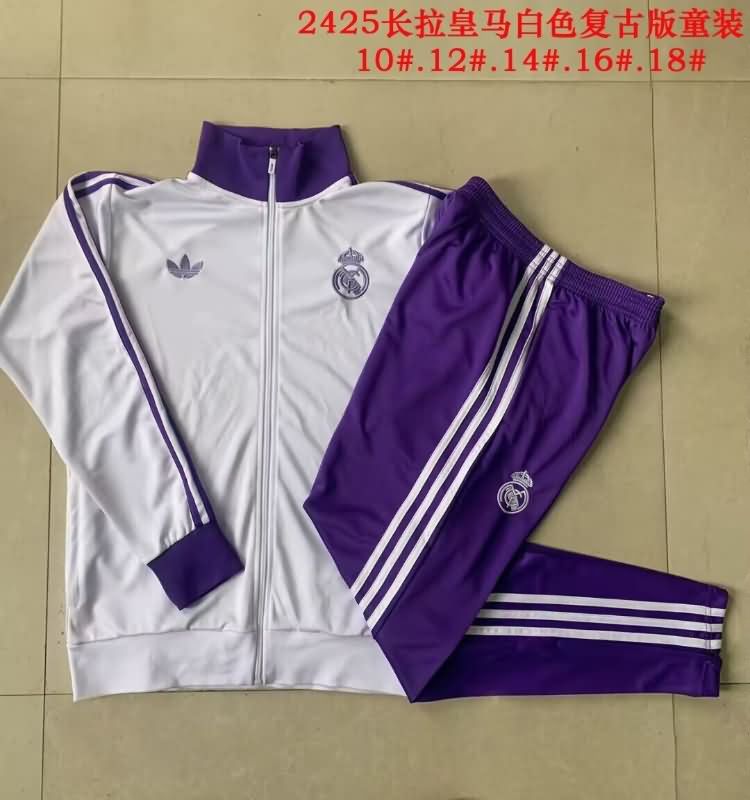 Real Madrid Soccer Tracksuit 11 White Replica 24/25
