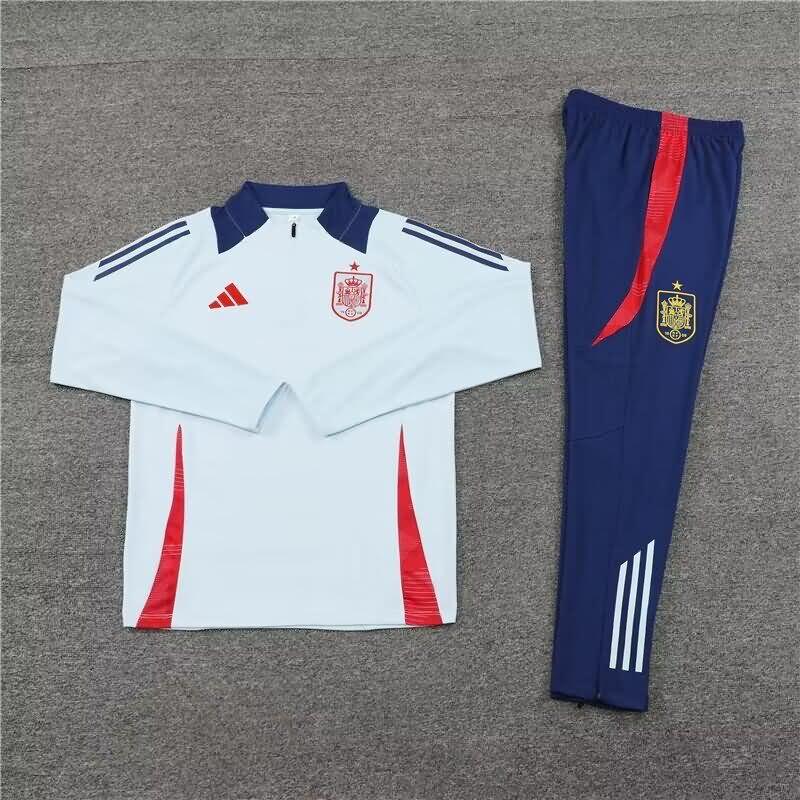 Spain Soccer Tracksuit Light Blue Replica 2024