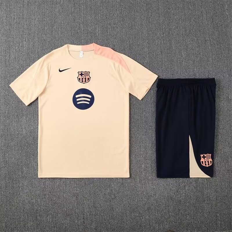 AAA Quality Barcelona 24/25 Light Yellow Soccer Training Sets