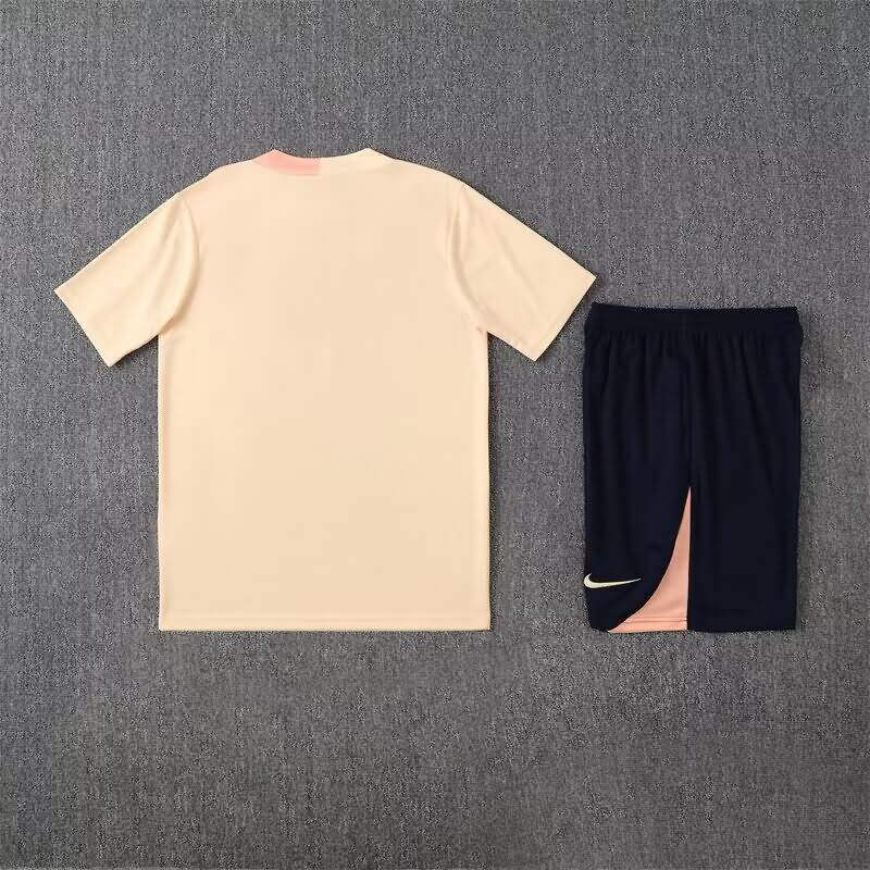 AAA Quality Barcelona 24/25 Light Yellow Soccer Training Sets
