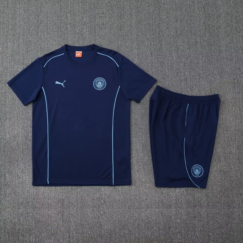 AAA Quality Manchester City 24/25 Dark Blue Soccer Training Sets