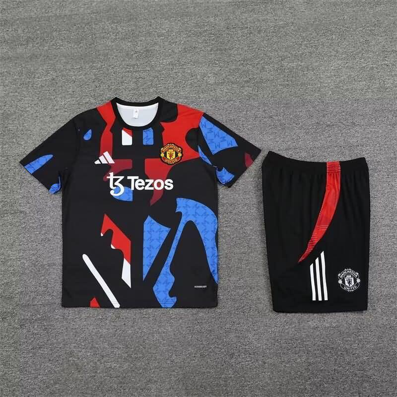 Manchester United Training Jersey Black Replica 24/25