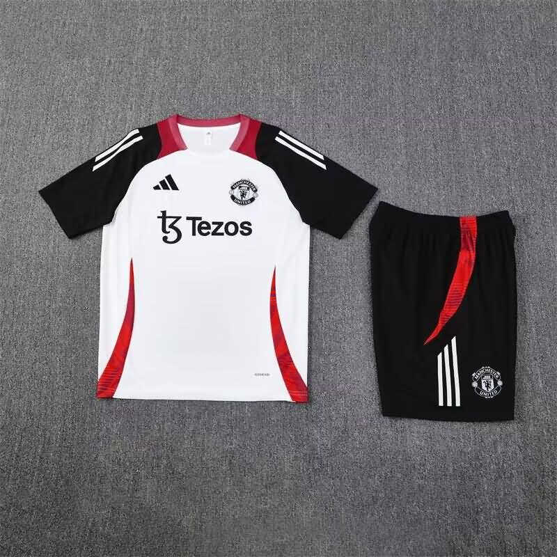 Manchester United Training Jersey White Replica 24/25