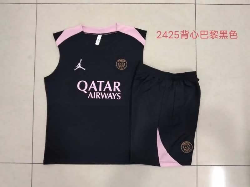 Paris St Germain Training Jersey 03 Black Replica 24/25