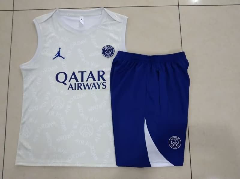 AAA Quality Paris St German 24/25 White Soccer Training Sets 04