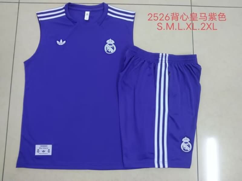 AAA Quality Real Madrid 24/25 Purples Soccer Training Sets 03
