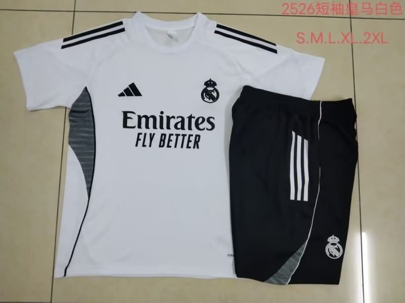 AAA Quality Real Madrid 24/25 White Soccer Training Sets 08