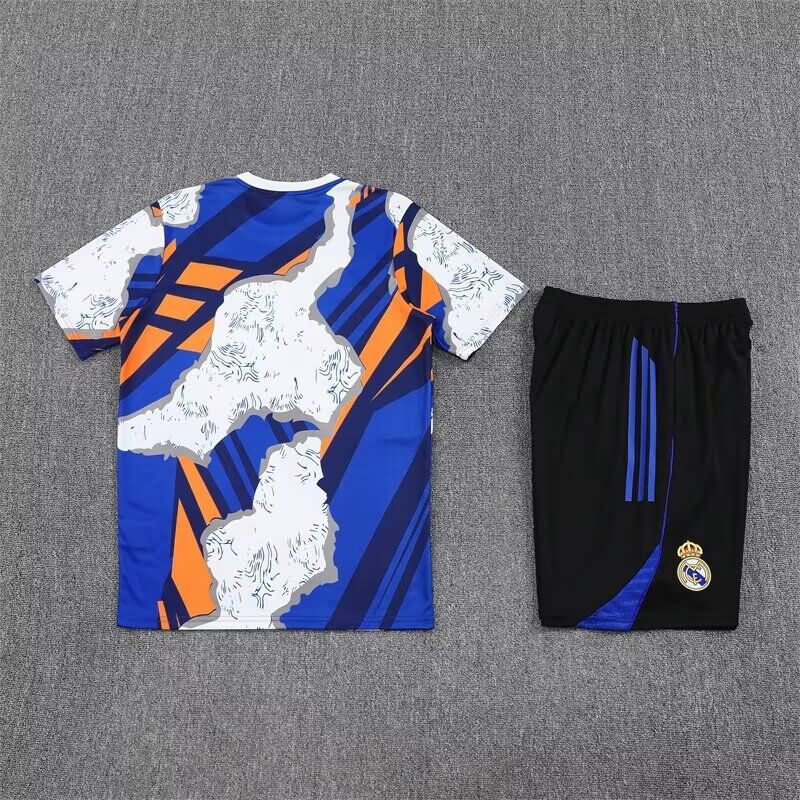 AAA Quality Real Madrid 24/25 White Blue Soccer Training Sets