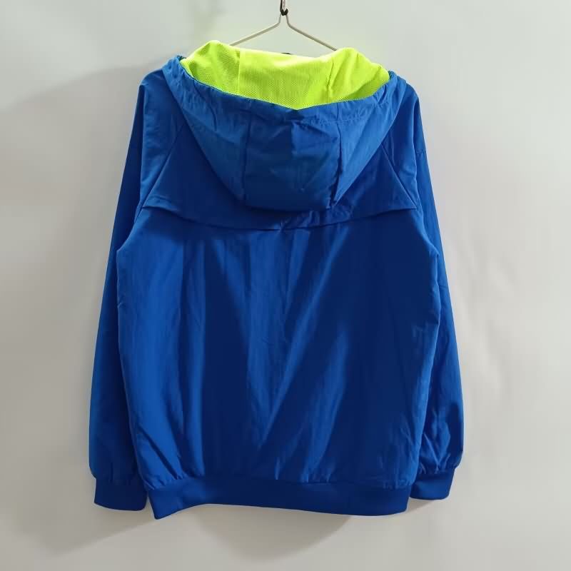 AAA Quality Barcelona 24/25 Blue Soccer Windbreaker 02