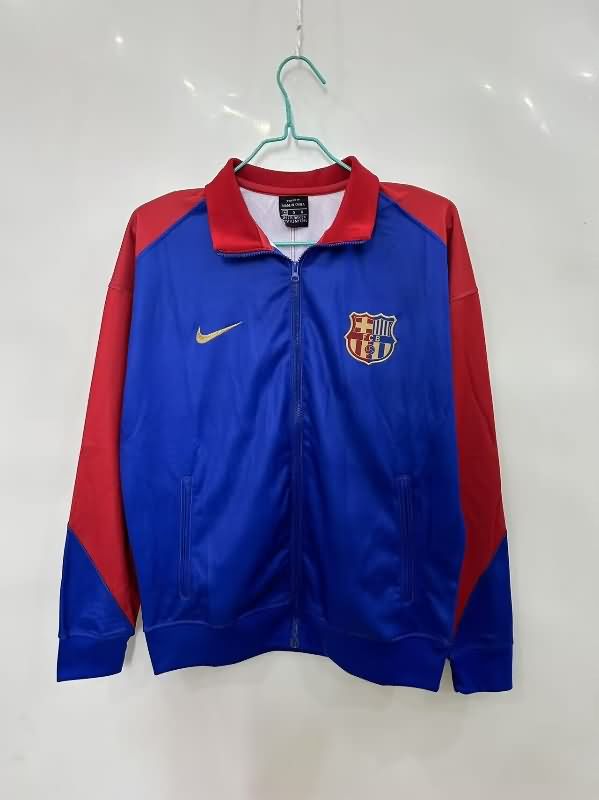 AAA Quality Barcelona 24/25 Blue Soccer Windbreaker 03