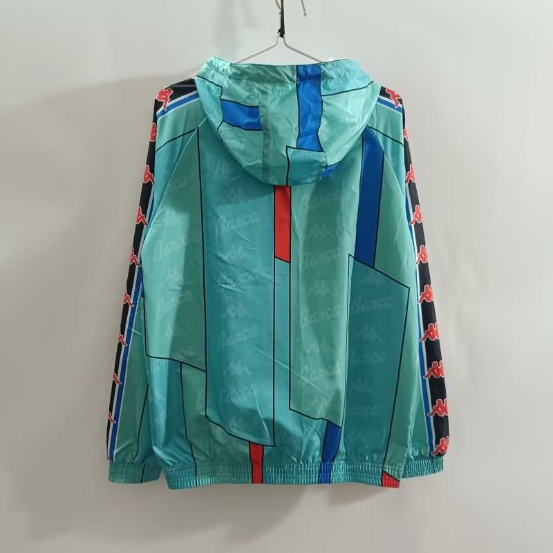 AAA Quality Barcelona 24/25 Green Soccer Windbreaker