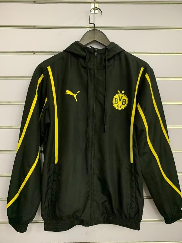 Dortmund Soccer Windbreaker Black Replica 24/25