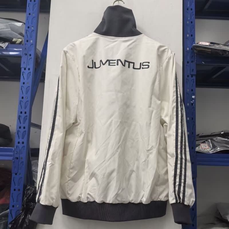 AAA Quality Juventus 24/25 White Soccer Windbreaker