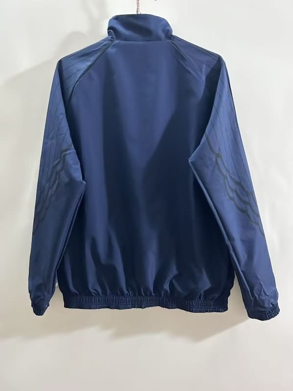 AAA Quality Paris St German 24/25 White Blue Reversible Soccer Windbreaker