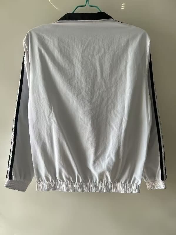 AAA Quality Real Madrid 24/25 Black White Reversible Soccer Windbreaker