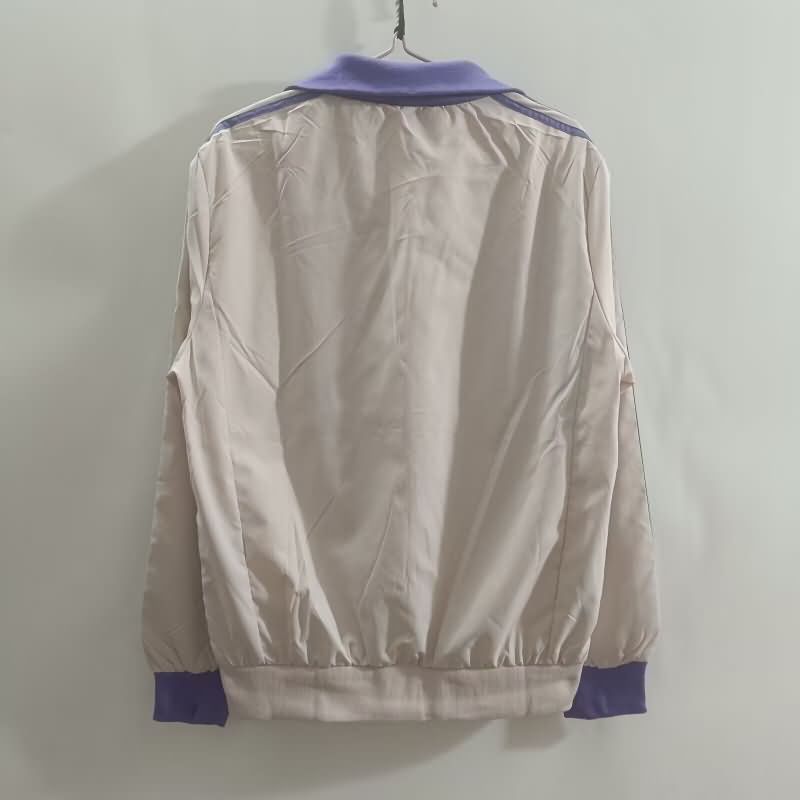AAA Quality Real Madrid 24/25 Cream Soccer Windbreaker