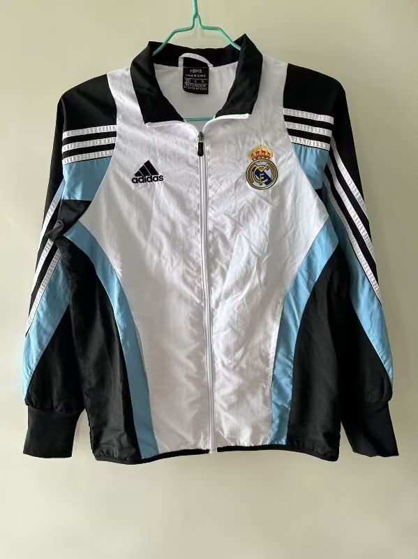 AAA Quality Real Madrid 24/25 White Soccer Windbreaker 04